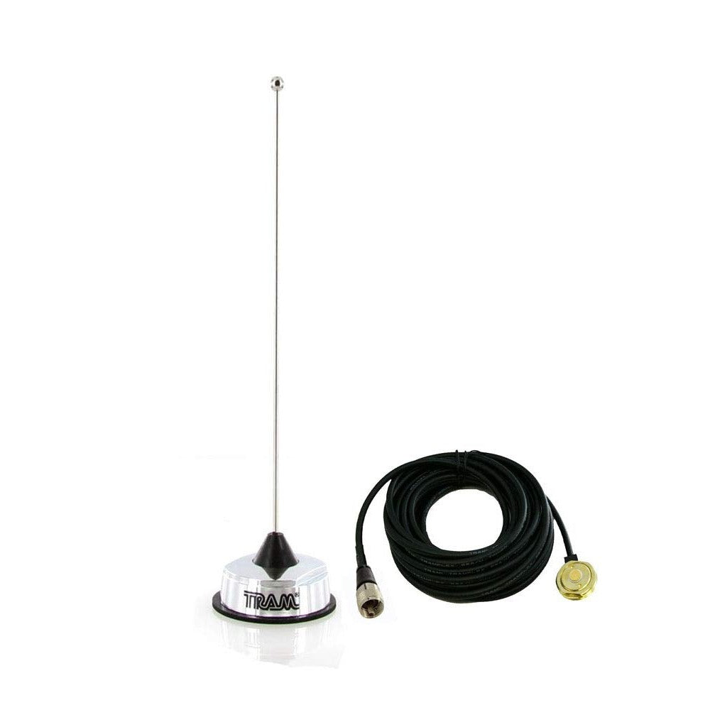 Tram 1126+1250 UHF Antenna Kit. 410-490MHz, 17ft, PL259 Connector. Compatible with Kenwod/Icom/HYT/Vertex & Yaesu Mobile Radios.