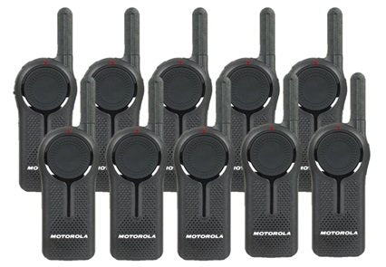 10 Pack of Motorola DLR1020 Two Way Radio Walkie Talkies with Programming Video