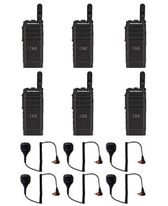 SL300-V-SC-99 VHF 136-174MHz 99 Channel 3 Watt Digital DMR Display Radio with M4013 Speaker Microphone (6 Pack)