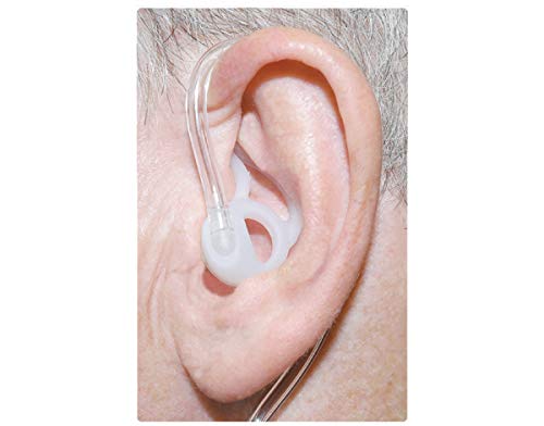 Ear Phone Connection EP-FUA-MC Ambidextrous Skeleton Ear Tip, Medium, Clear, Set of 2