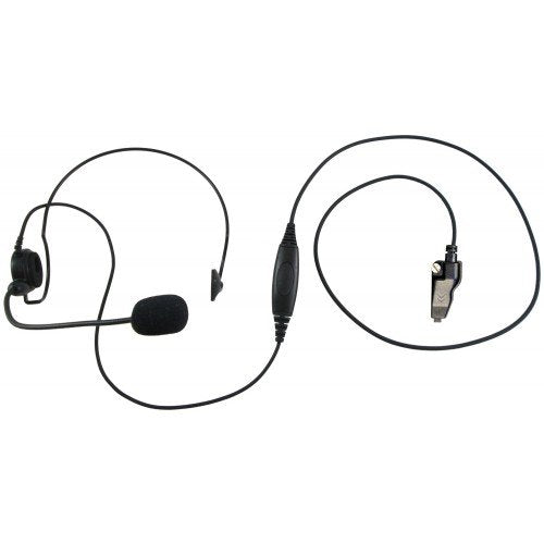 Single Ear Headset with Push to Talk for Kenwood radios