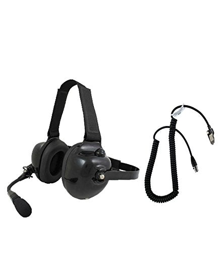 PRYME® New Dual MUFF Racing Headset for Kenwood K2 NX200 NX300 TK3180 TK2180 TK28