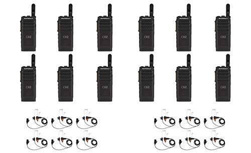 SL300-U-SC-99 UHF 403-470MHz 99 Channel 3 Watt Digital DMR Display Radio with PMLN7156 Earbud (12 Pack)