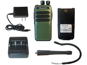 SRCommunications green SR-D1U 400-470MHz 256 channels 16 zone 4W digital/analog DMR portable radio