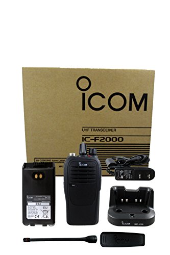 Icom IC-F2000 01 BC-213 4 watt 16 channel UHF 400-470mhz two way radio with charger complete accessories kit