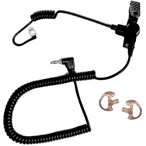 Tactical Ear Gadgets EP1069SC Fox Listen Only Earpiece with Black Acoustic Tube, 2.5mm Jack