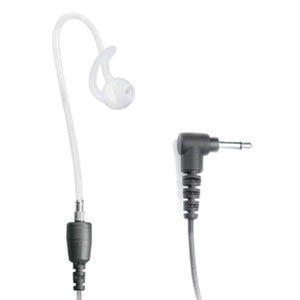 Earphone Connection Radio Earpiece, Fox ST Listen Only Short Tube, 3.5mm Right Angle, Direct to Speaker Mic Receive Only