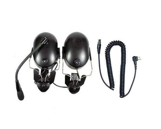 Construction Hard Hat Headset Kenwood TK3230 TK3312 TK2312 NX320 NX220 TK3402 TK2300 TK3300 TK2400VP TK23400VP TK3230Older Models: TK2100 TK3100 TK260 TK360 TK270 TK370