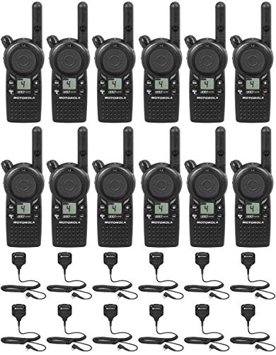 CLS1410 1 watt 4 Channel Business Radio with HKLN4606 Speaker Microphone (12 Pack)