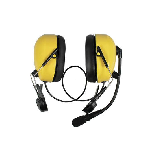 Pryme HBB-EM-HMY Hard Hat Dual Muff Yellow Headset (Requires K-Cord)