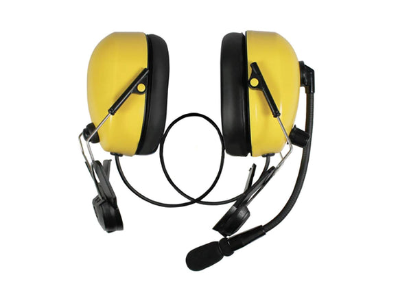Pryme HBB-EM-HMY Hard Hat Dual Muff Yellow Headset (Requires K-Cord)