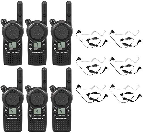 CLS1410 1 watt 4 Channel Business Radio with HKLN4601 Surveillance Headset (6 Pack)