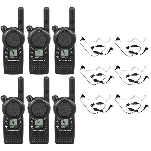 CLS1410 1 watt 4 Channel Business Radio with HKLN4601 Surveillance Headset (6 Pack)