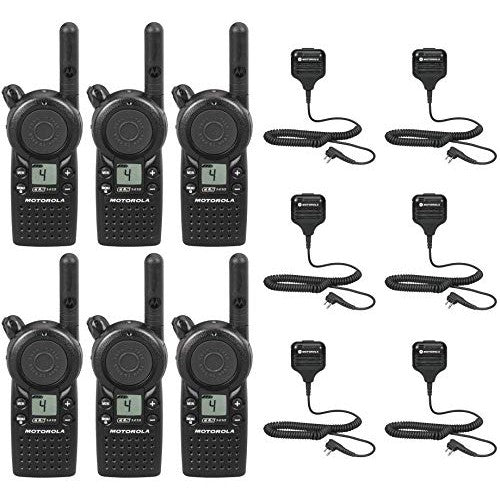 CLS1410 1 watt 4 Channel Business Radio with HKLN4606 Speaker Microphone (6 Pack)