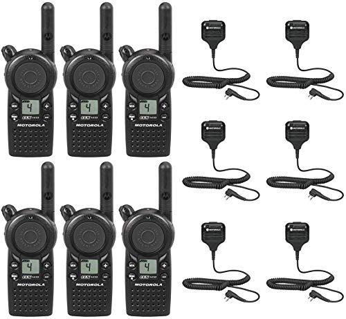 CLS1410 1 watt 4 Channel Business Radio with HKLN4606 Speaker Microphone (6 Pack)