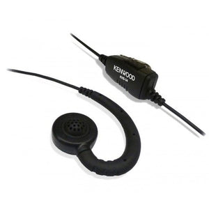 Kenwood KHS-34 Walkie Talkie Earpiece with Mic, C-Ring Ear Piece for Walkie-Talkie, in-Line PTT Switch, Compatible with ProTalk PKT-23 Portable Radios