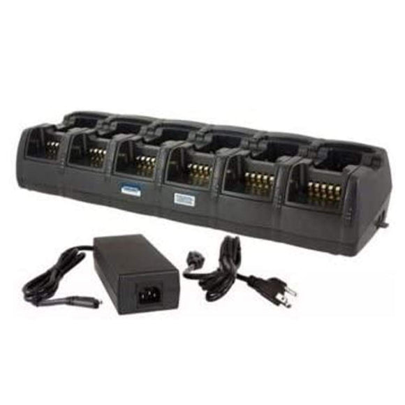 Power Products TWC12M + TWP-MT3-D 12 Unit Rapid Gang Charger for Motorola CP150 CP200 CP200D PR400 EP450 and more
