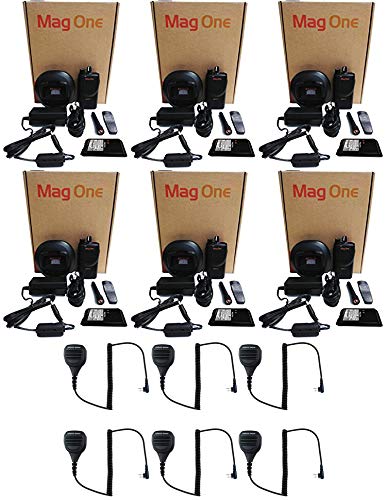 BPR40-U16 UHF 450-470MHz 4 Watt 16 Channel Radio with M4013 Speaker Microphone (6 Pack)