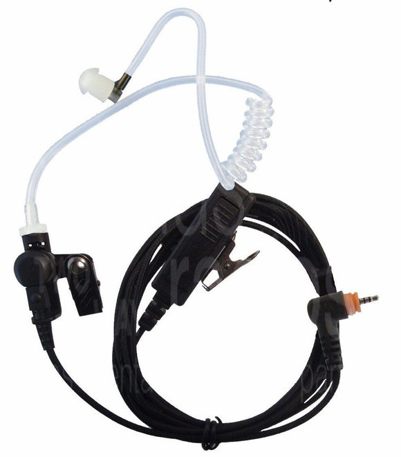 SRCommunications E346NL M11 2 Wire Nylon Surveillance Headset PTT SL7550 SL7580 SL7590 MOTOTRBO