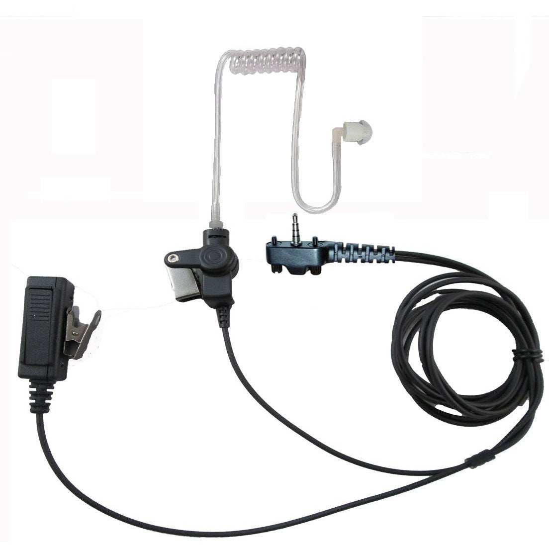 SRCommunications Two Wire Surveillance Headset with Push to Talk for Vertex YEASUE VX160 VX180 VX210 VX351