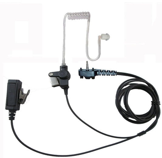 SRCommunications Two Wire Surveillance Headset with Push to Talk for Vertex YEASUE VX160 VX180 VX210 VX351