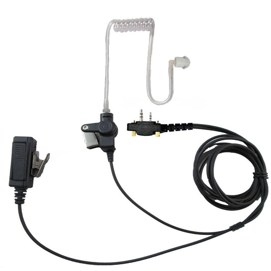 Two Wire Surveillance Headset with Push to Talk for Icom F3001 F4001 F4011 F3011 F14 F24 F21