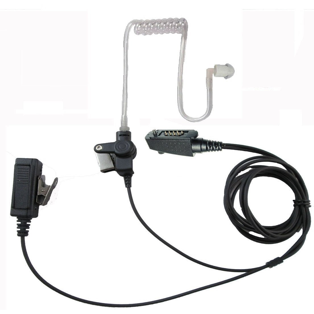 SRCommunications Two Wire Surveillance Headset with Push to Talk for Icom F4161T F4161DS F50 F60 F70 F80DT