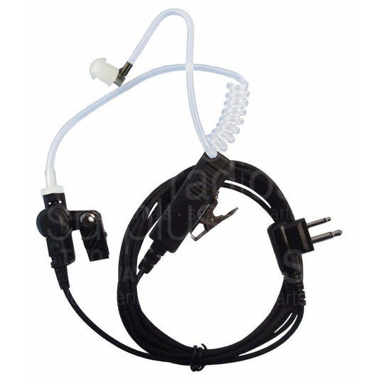 SRCommunications E346NL M1 2 Wire Nylon Surveillance Headset Motorola CP185 CP200 PR400 BPR40 CP200D