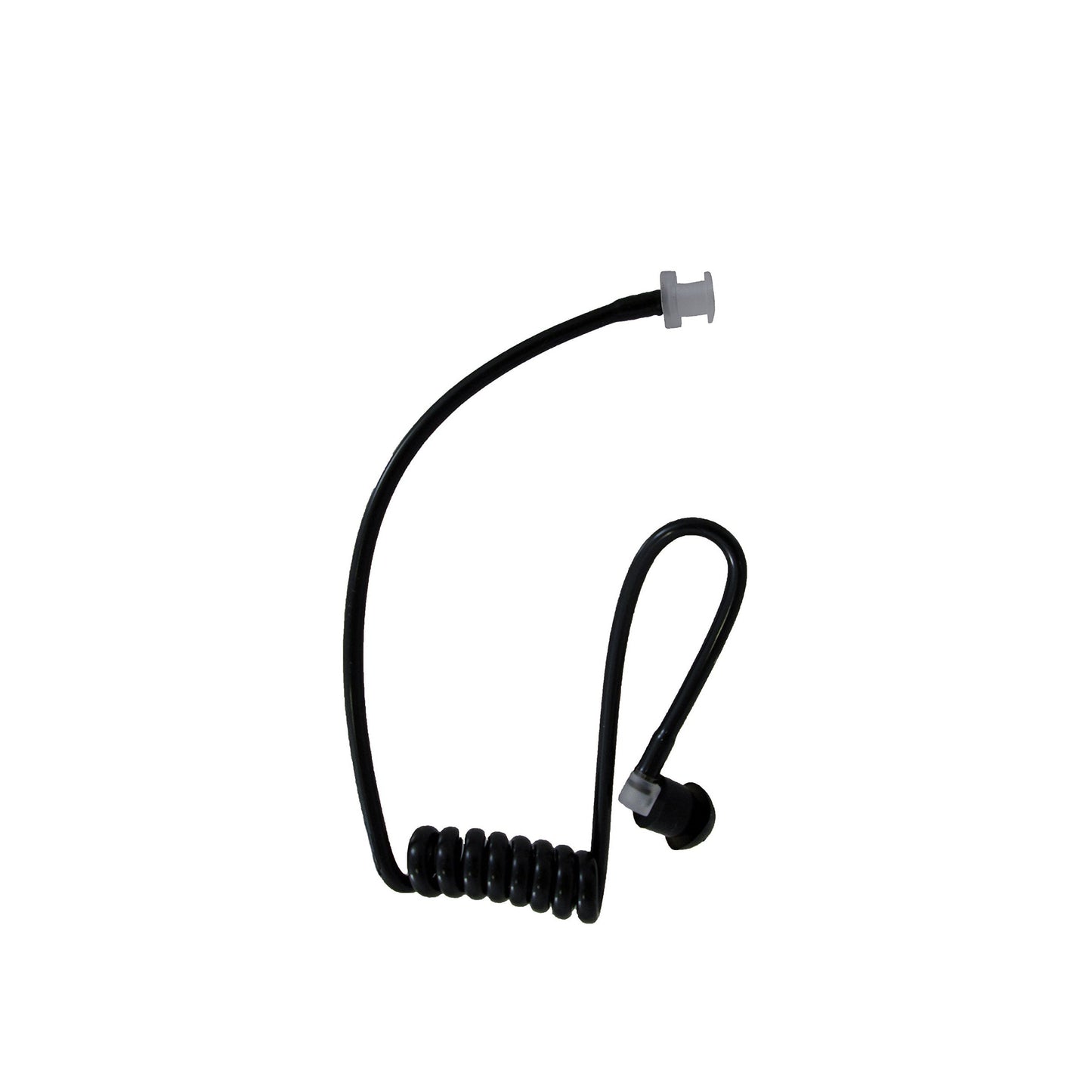 Black Coil Audio Mic Tube for Two-Way Radio Headset Kit