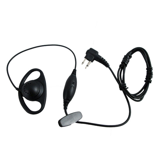 D Ring Shape earpiece with Push to Talk for Motorola CLS1410 RDX CP200 XTN XV1100 RDU2020