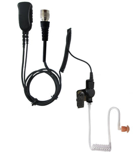 Pryme SPM-1305 QD Quick Release Police Headset W/PTT Button for Motorola Icom Kenwood Vertex Hyt