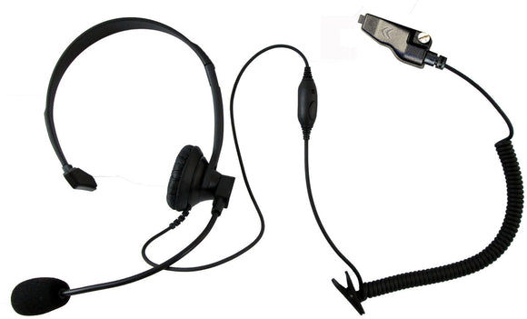 Single Ear Headset E348 K2 with Push to Talk and VOX for Kenwood radios