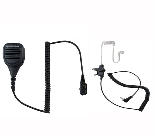 Remote Speaker Mic & Earpiece for Hytera DMR Radios PD702 PD782 PD782G PD702G