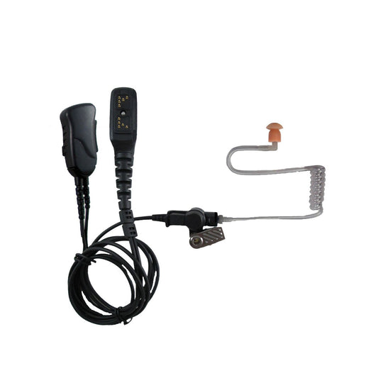 Pryme SPM-1355 Mirage series medium duty 2 wire surveillance headset for DMR Hytera radios