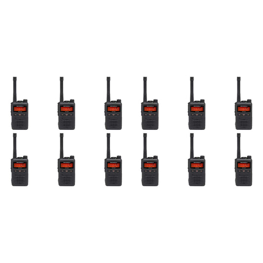 MEVX-S24-BLK Black UHF 403-470MHz 3 Watt 256 Channel Analog/Digital Portable Radio (12 Pack)