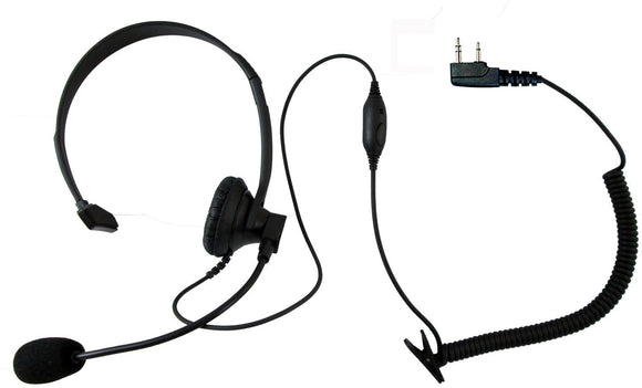 Single Ear Headset E348 K1 with Push to Talk and VOX for Kenwood TK3160 TK372 TK272 TK2160 TK3173 TK2173 TK3200