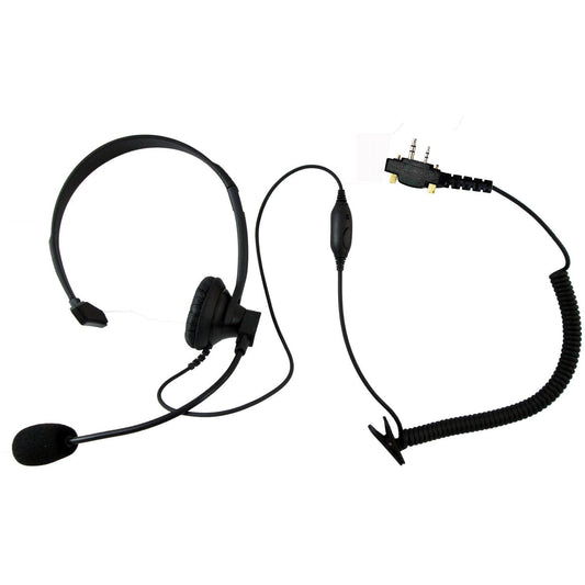 Single Ear Over Head Style Headset E348 S6 with Boom mic for Icom F11 F21 F24 F14 F4011 F3011 F4001 F3001