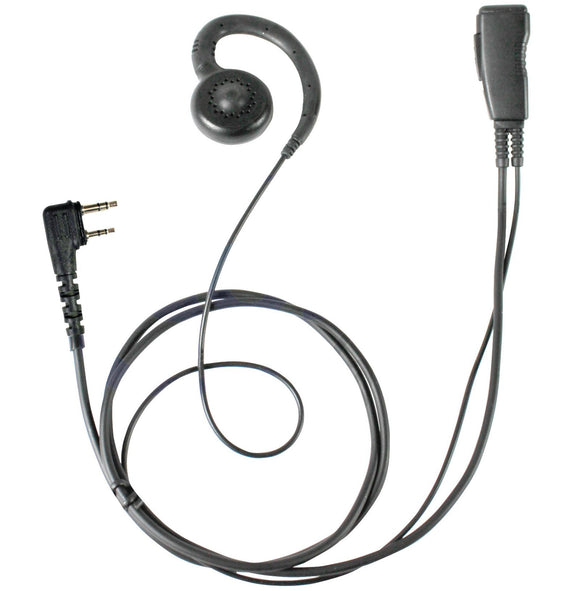 PRYME 1-Wire Swivel Earhook Earpiece for ICOM IP100H Radio
