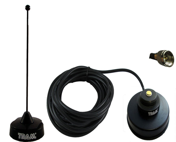 Tram Browning Black UHF Magnet Mount Antenna KIT Mobile CDM1550 M1225 XPR4350 PM400