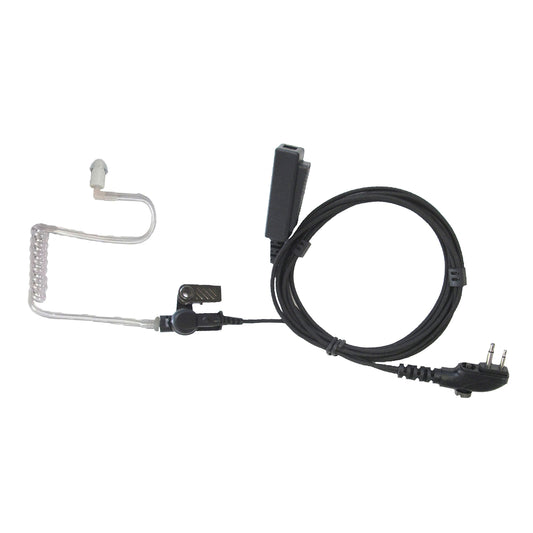 E346NL-H2 2-Wire Nylon Surveillance Headset TC-500 TC-508 TC-518 TC-580 TC-610