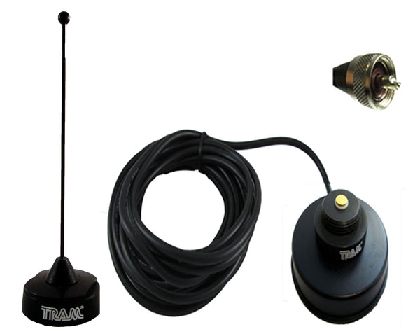 Tram Browning UHF Black Magnet Mount Antenna KIT ICOM Mobile F6011 F6021 F6061 F2721 F2821