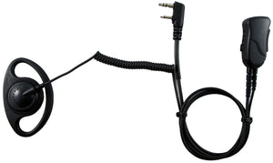 Pryme SPM-1201 Defender premium D ring headset with push talk for Kenwood 2 pin portable radios