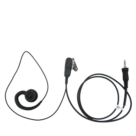 Pryme LMC-1GH42 PRO-Grade Commercial Lapel Microphone Soft G-Hook Earphone for Vertex S24