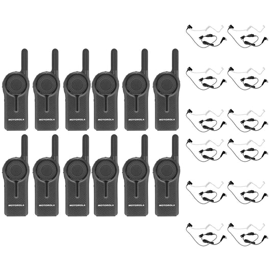 DLR1020 2 Channel 900 MHz. Digital License Free Radio HKLN4601 Surveillance Headset (12 Pack)