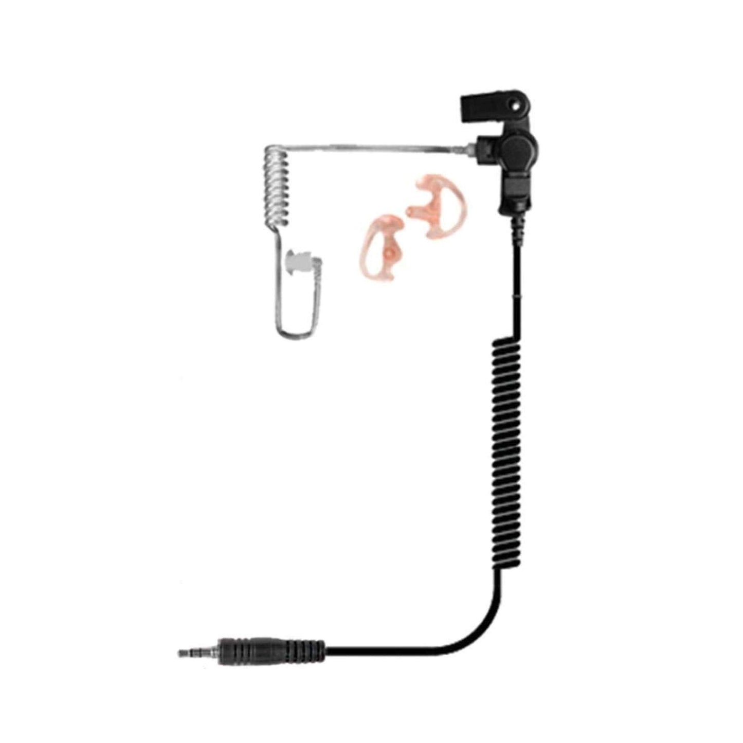 The Ear Phone Connection Fox Acoustic Tube Listen Only Earphone with 3.5mm Connector, Black