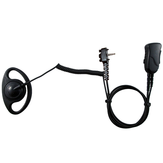 Pryme SPM-1222S Defender D ring headset with 2 screws for single pin Vertex VX231 VX350 VX450 EVX530series radios