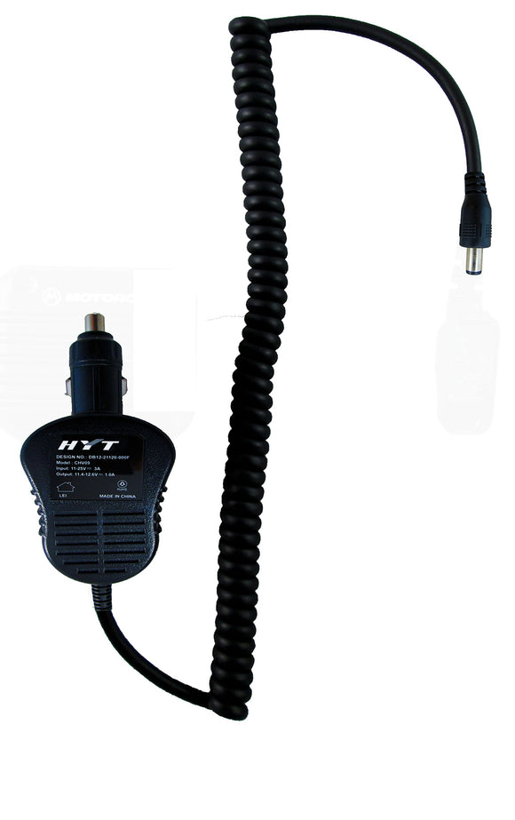 Hytera CHV09 Cigarette Lighter Vehicle Adapter for PD782 PD702 TC780 TC610 TC580