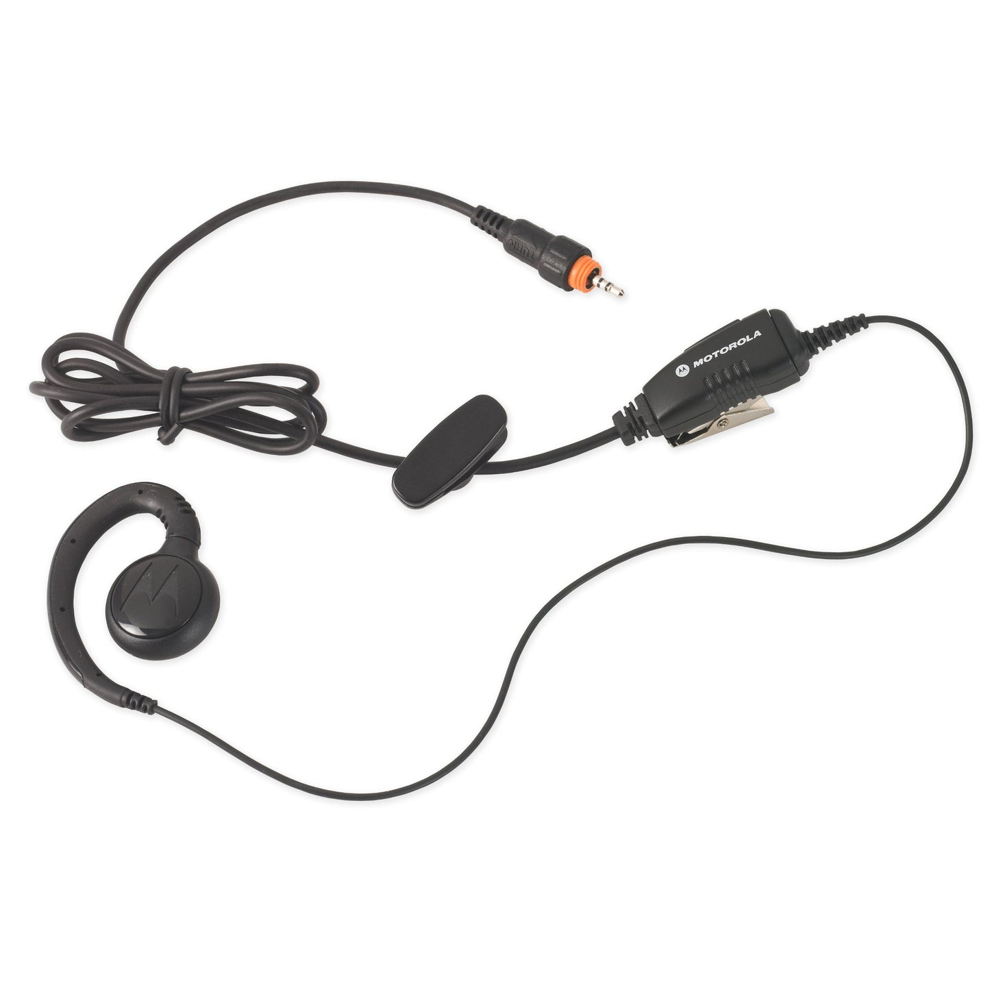 Motorola Solutions Business Radios HKLN4455 CLP Single Pin Non-Adjustable PTT Earpiece (Black)