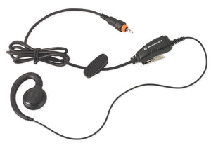 Motorola Solutions Business Radios HKLN4455 CLP Single Pin Non-Adjustable PTT Earpiece (Black)