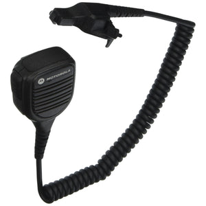 Motorola Original OEM PMMN4051 PMMN4051B Windporting Remote Speaker Microphone with 3.5mm Audio Jack, IP55 Water Resistant, Intrinsic Safety Standard FM